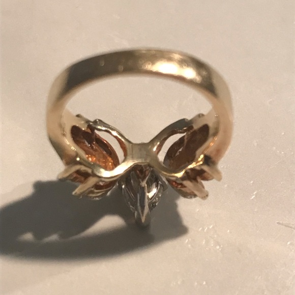 14K 9 Stone Engagement Ring 1.98 CTTW - Picture 5 of 6